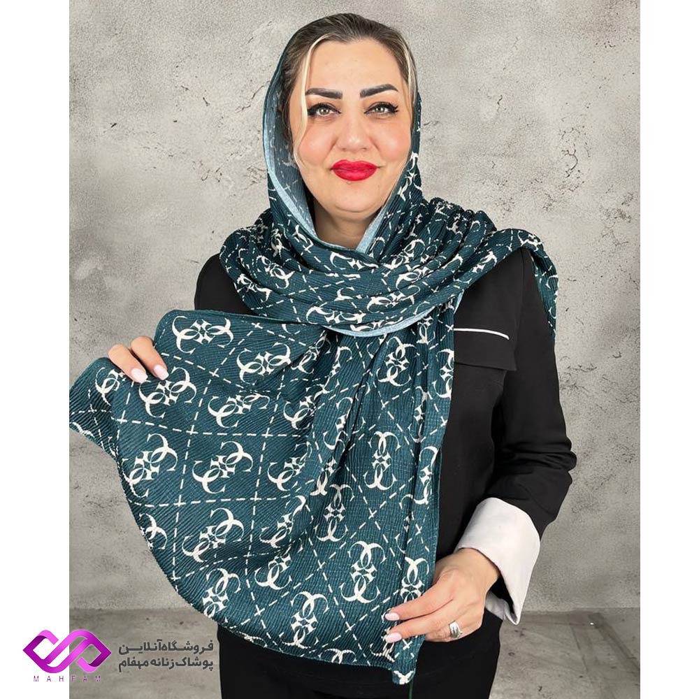 شال نخی لمه دار طرح G