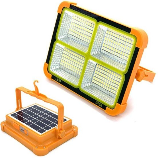 چراغ پرژکتور اضطراری (سایز متوسط) Solar LED همراه پنل خورشیدی