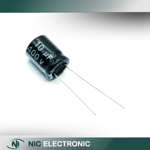 خازن الکترولیتی 10UF/400V-10X13-105C-BLACK