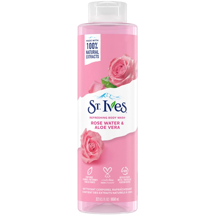 شامپو بدن سینت ایوز St.Ives گل رز و آلوئه ورا 650 میل – آبرسان و تسکین دهنده پوست