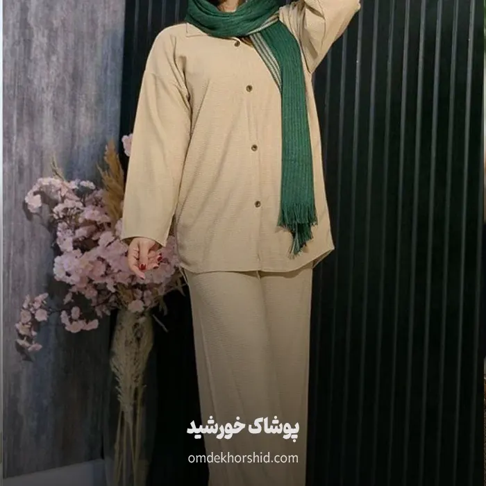 ست مانتو شلوار کرپ