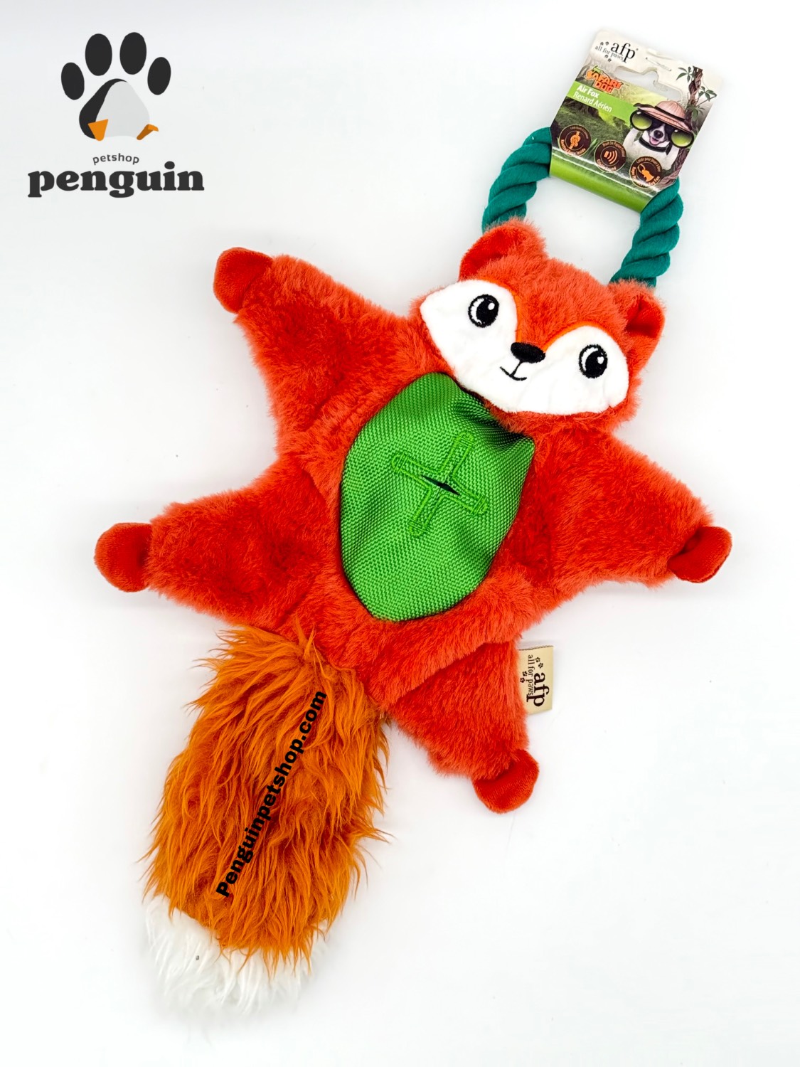 اسباب بازی سگ روباه پرنده صدا دار (تاگ آموزشی) ای اف پی Air Fox With Rope
