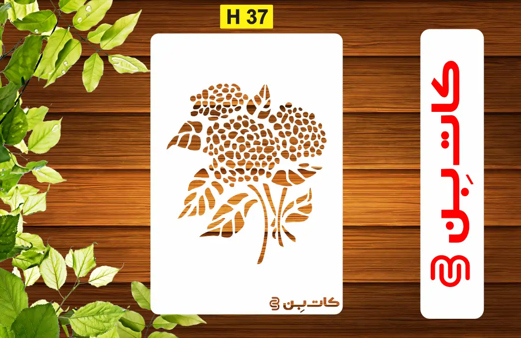 شابلون گل کد H 37