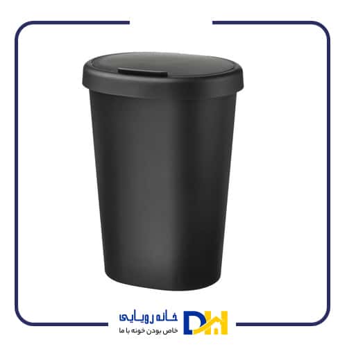 سطل زباله۸لیتری مشکی ایکیا HOLASS