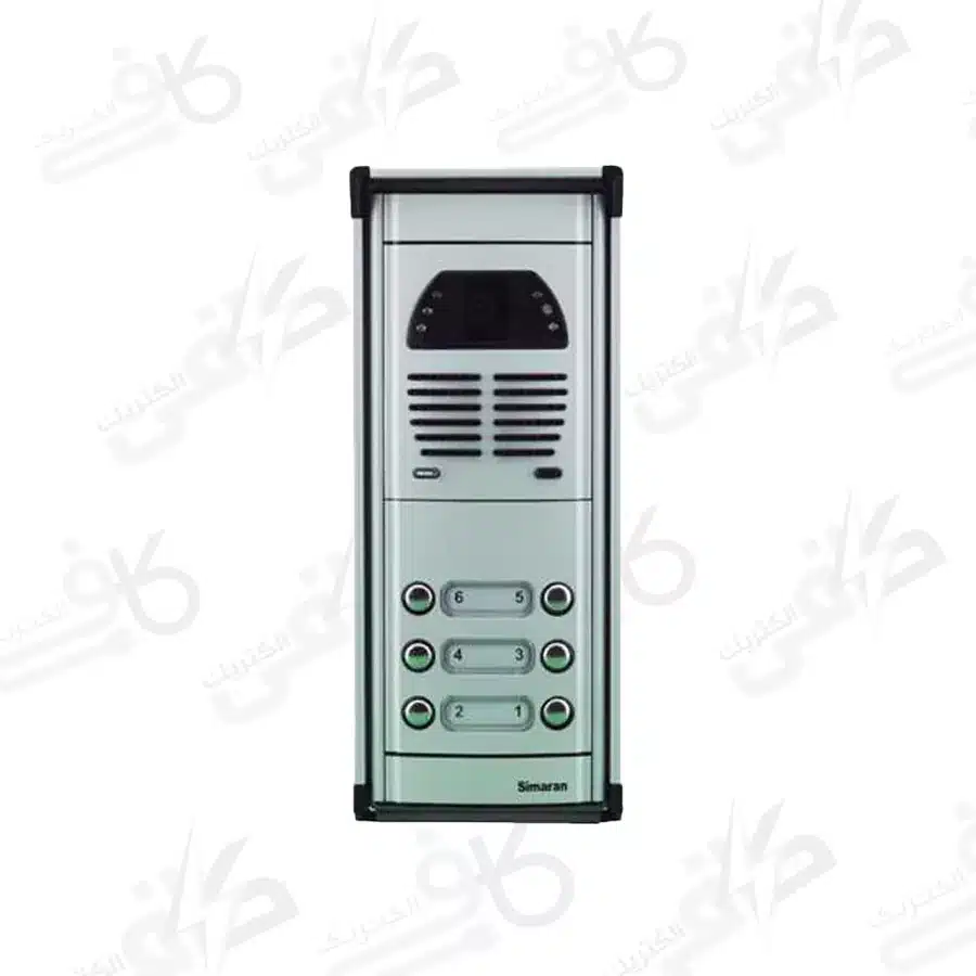 پنل آیفون تصویری فوژان شش واحدی سیماران مدل VFC6D