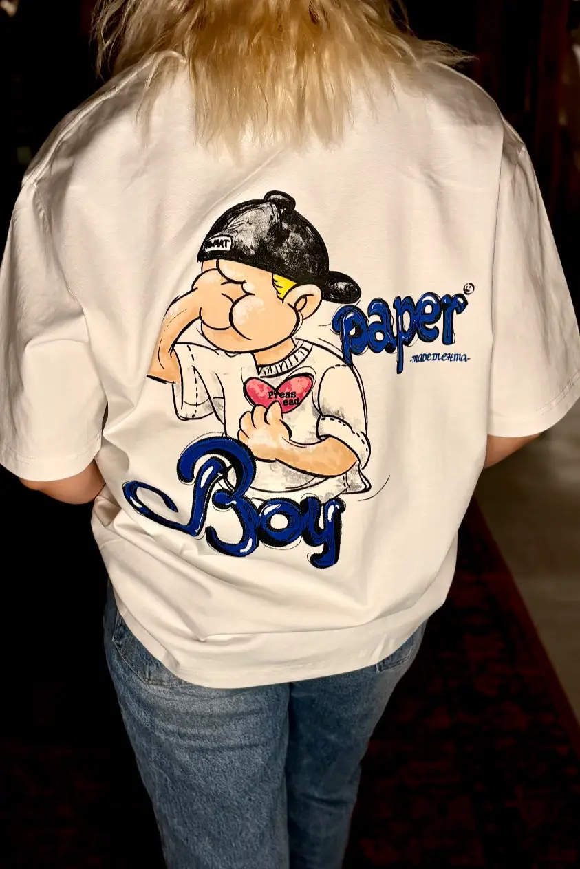 تیشرت لانگ باکس برند وارداتی  BOY PAPER کد 161