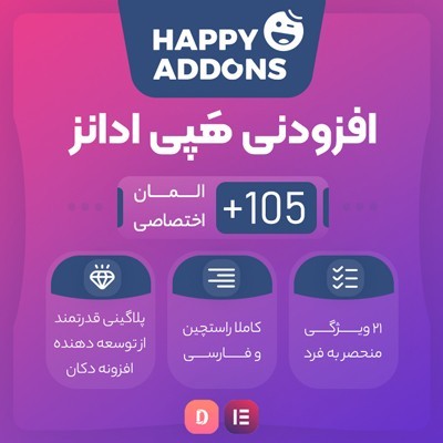 افزونه هپی ادانز پرو، خرید پلاگین Happy Addons Pro برای المنتور