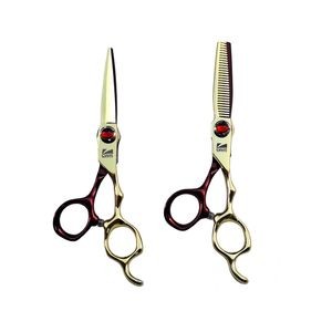 قیچی آرایشگاهی صیام مدل A-B60-40 به همراه قیچی پیتاژ