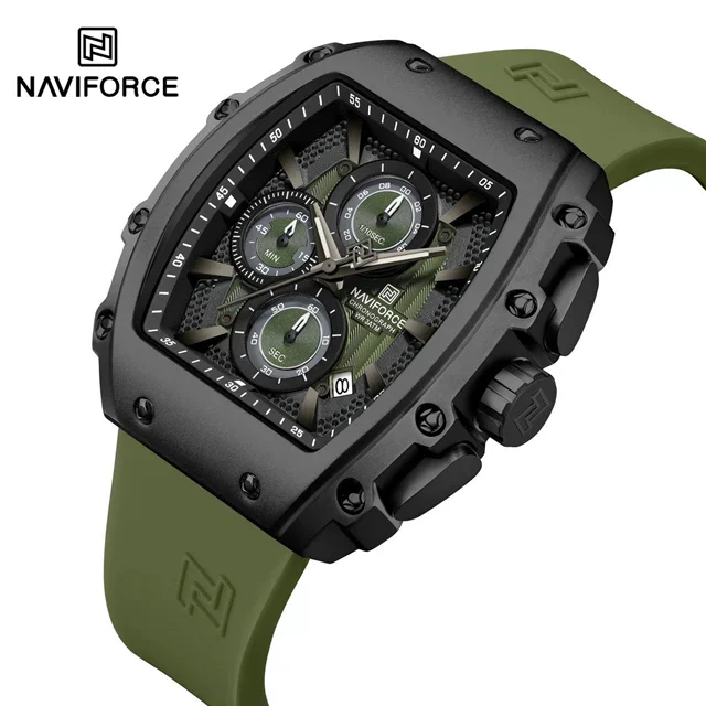 ساعت مچی کورنوگراف اورجینال برند نیویفورس nf8070 bgngn naviforce