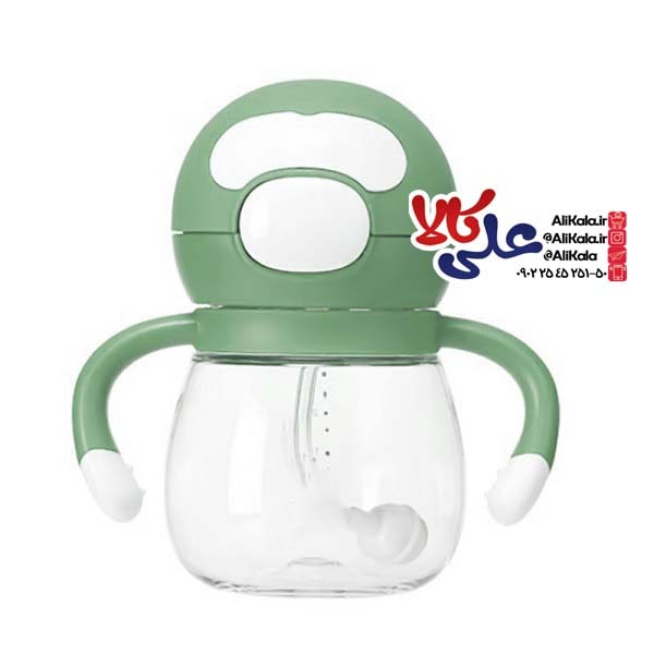 لیوان آب خوری و قمقه نی دار 220 میل طرح آدمک رووکو Rovoco