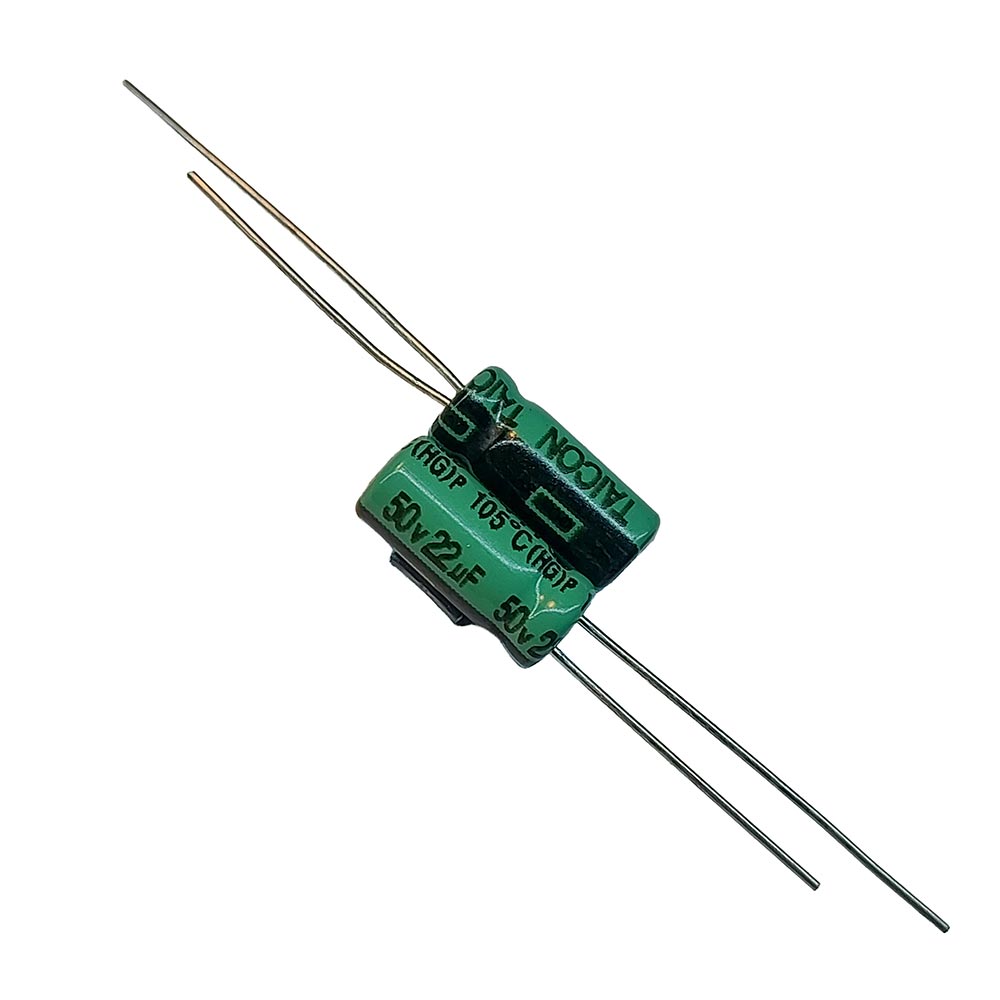 خازن الکترولیتی 22uF / 50V مارک TAICON (HG)