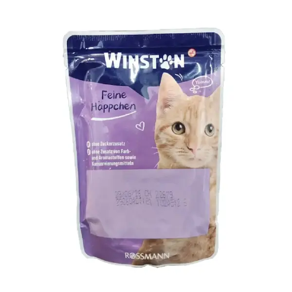 *پوچ گربه وینستون (WINSTON) مرغ 100 گرم