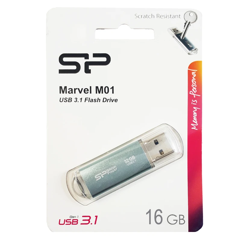 فلش مموری سیلیکون پاور مدل Marvel M01 ظرفیت 16 گیگابایت usb3.2