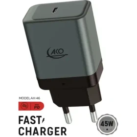 شارژر دیواری تک پورت AKO USB Type-c مدل AH-46 45W
