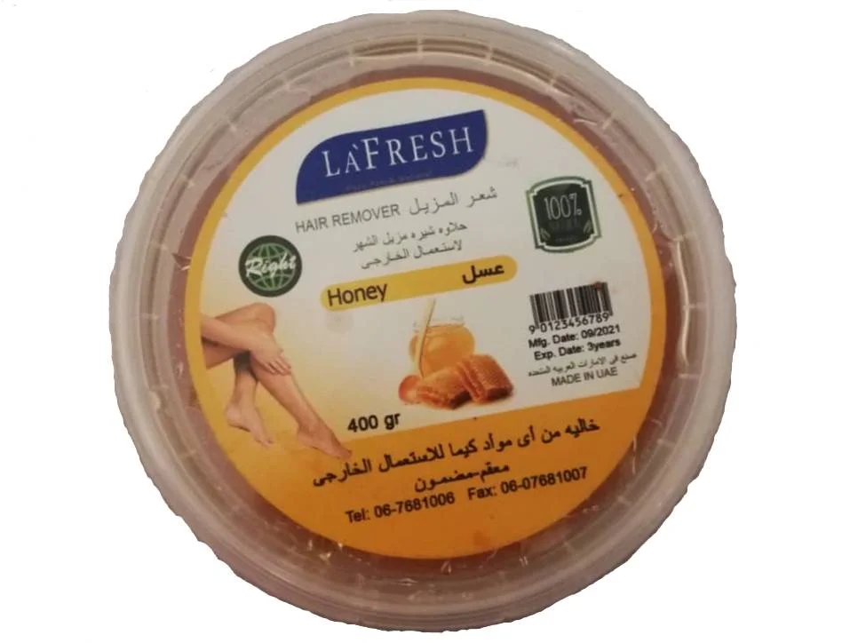 موم اپلاسیون عربی لا فرش La Fresh با رایحه عسل 400 گرمی