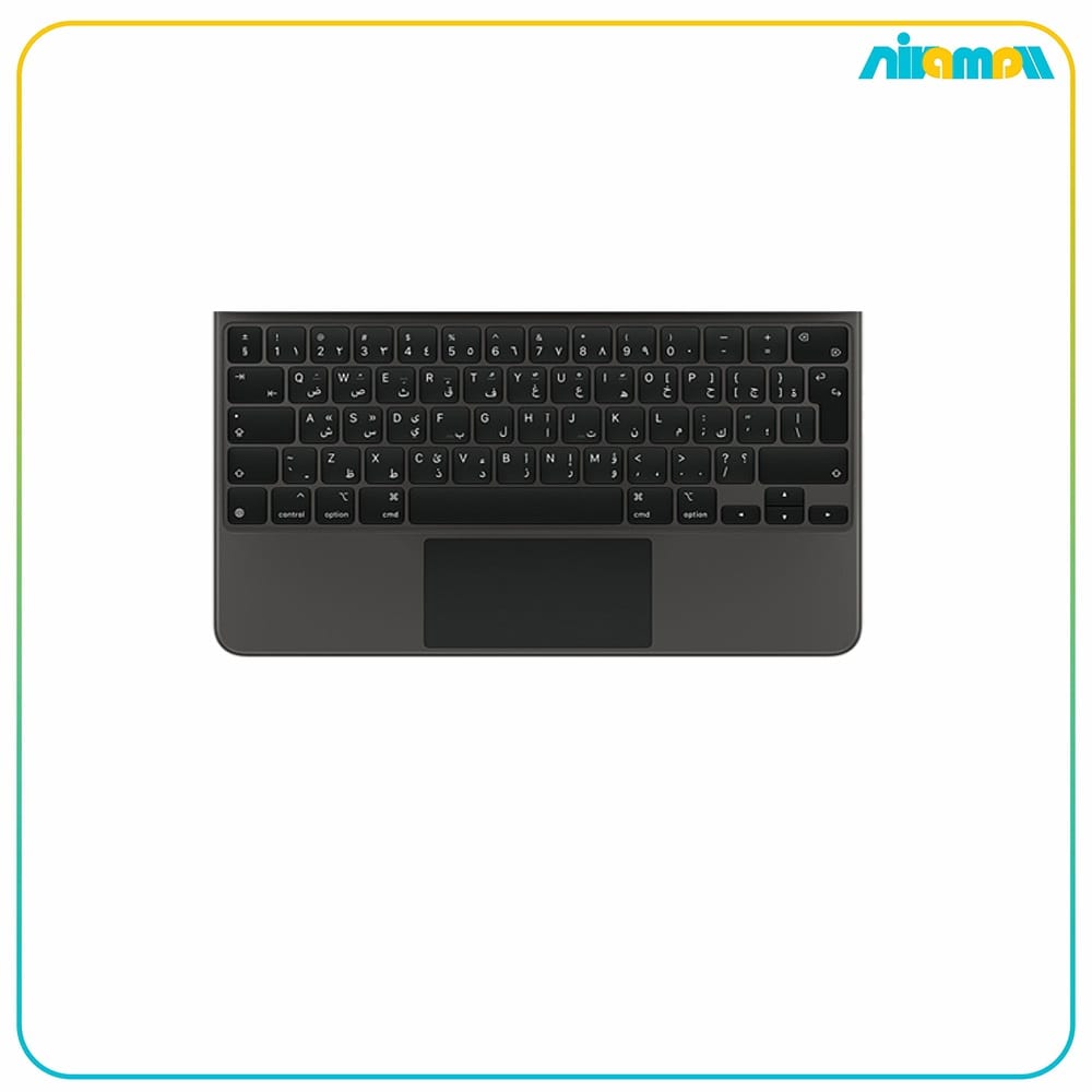کیبورد هوشمند مجیک مناسب برای iPad Pro 12.9 inch (نسل سوم و چهارم اپل) - عربی