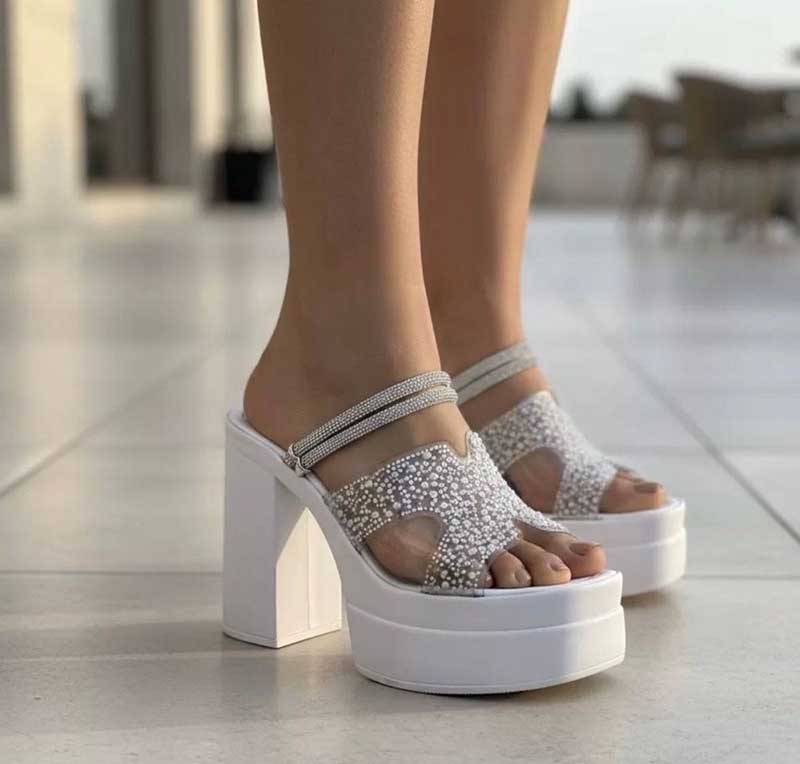 صندل لژدار ۱۲ سانتی مروارید
