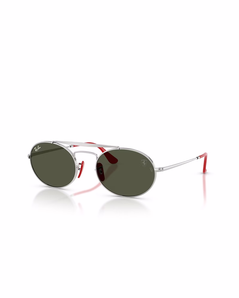 عینک آفتابی اسپرت ریبن مدل RayBan RB3775M - فريم نقره اي عدسي سبز فراري