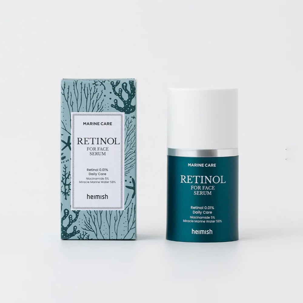 سرم ضدچروک و سفت‌کننده پوست رتینول ۰٫۰۱% هیمیش Heimish Marine Care Retinol for Face Serum 50 ml
