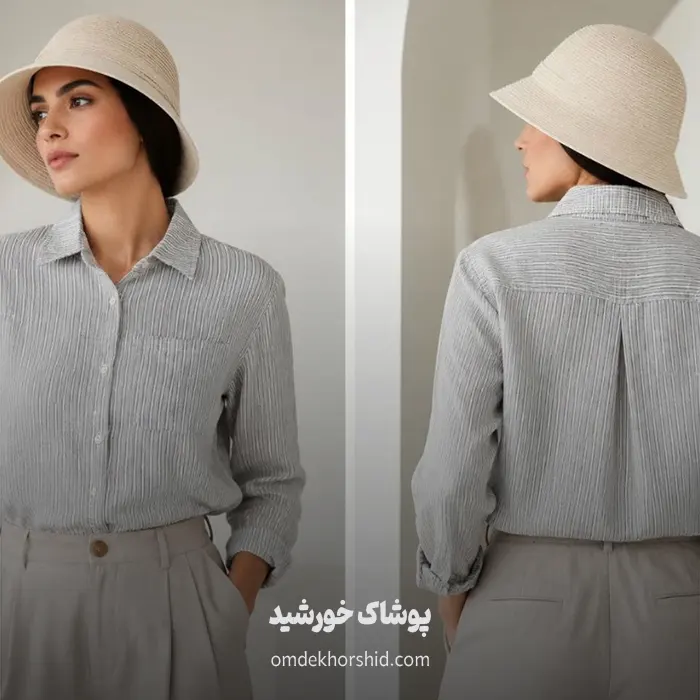 شومیز باکسی کنفی آیناز