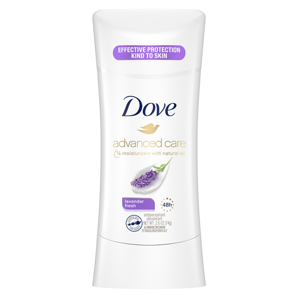 مام صابونی زنانه لوندر داو(اسطوخودوس) حجم 74 گرم 72 ساعته Dove Aluminum Free Lavender & Vanila Scent Deodorant Stick 72H