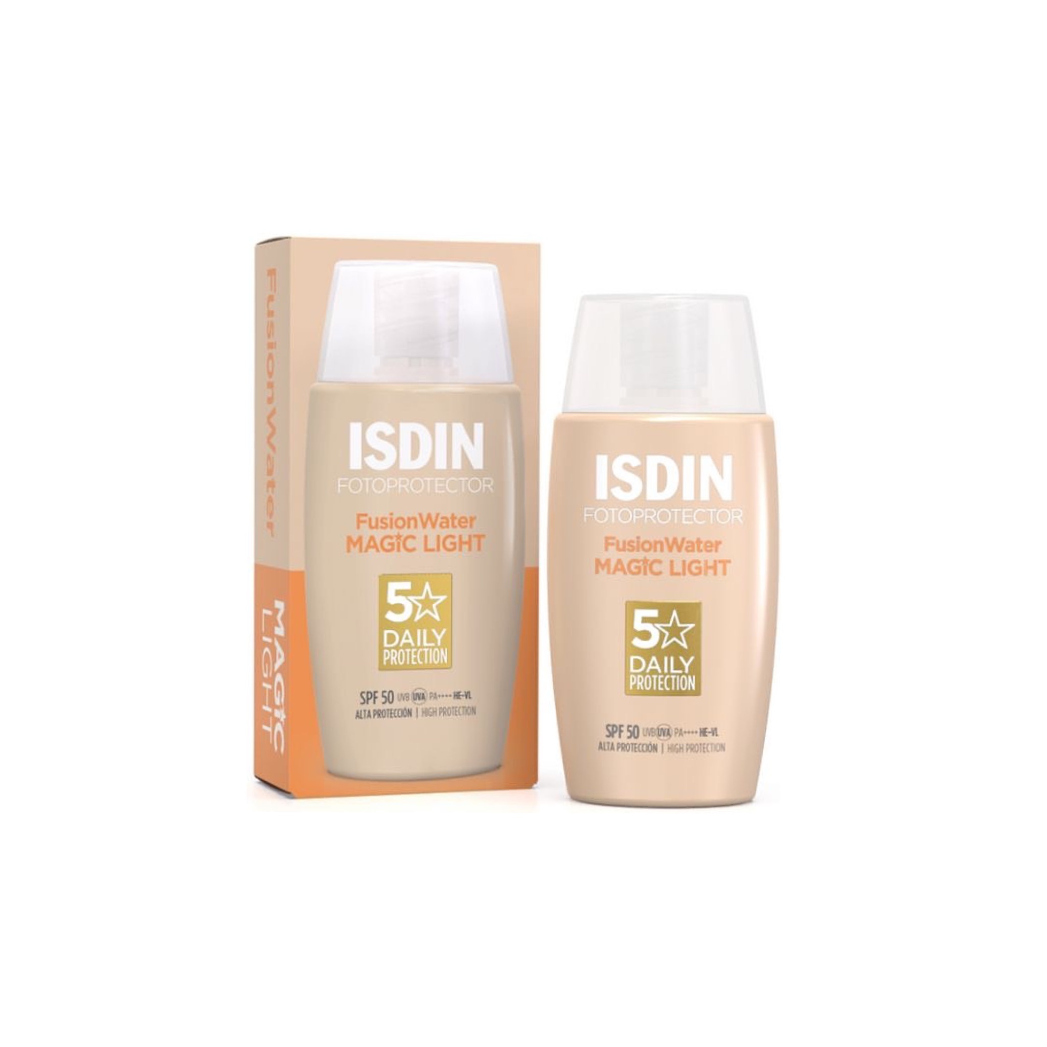 ضد آفتاب فیوژن واتر مجیک لایت SPF50+ ایزدین رنگی