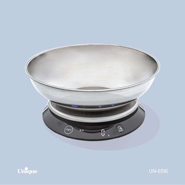 ترازوی آشپزخانه 5 کیلویی کاسه دار یونیک کد UN-6516