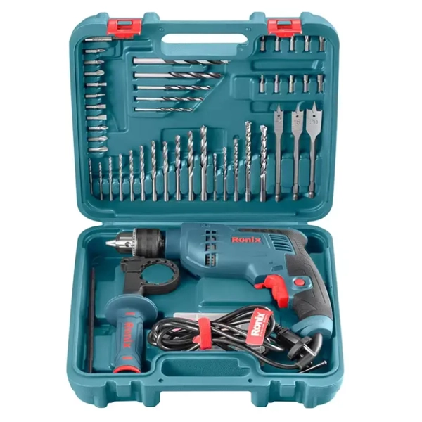 دریل چکشی و متعلقات 52 پارچه رونیکس RS-0006