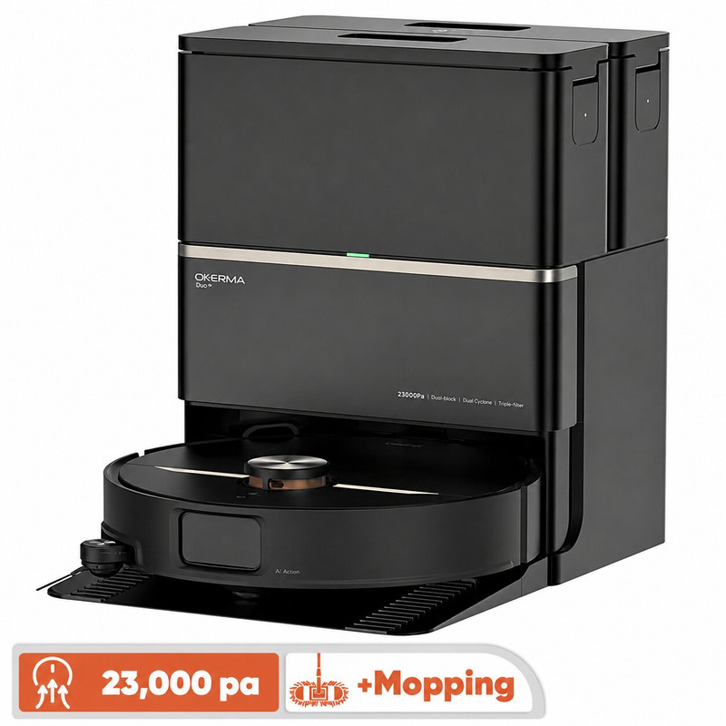 جارو رباتیک درما مدل DEM-X80 Ultra - مشکی