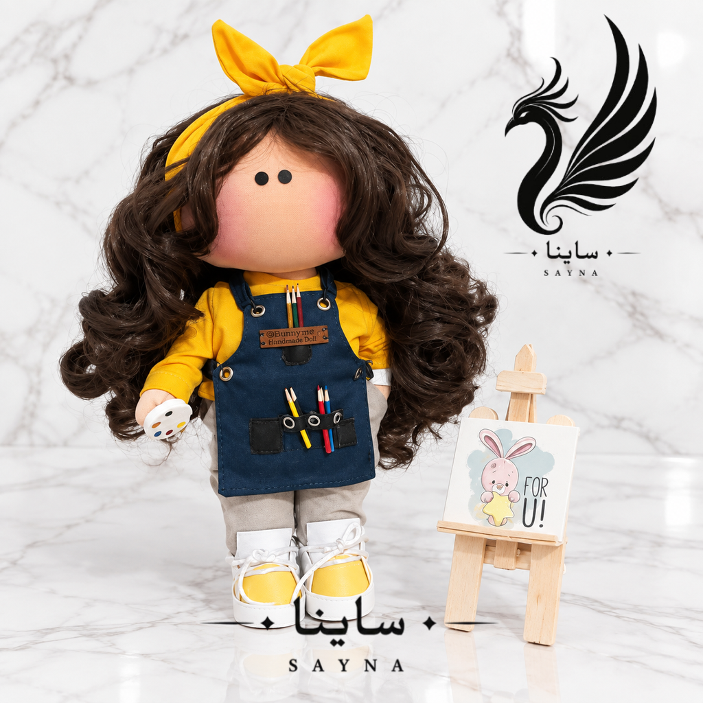 عروسک دختر نقاش