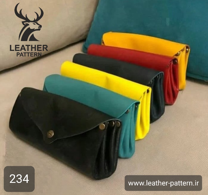 الگو کیف آرایش چرم کد A-234
