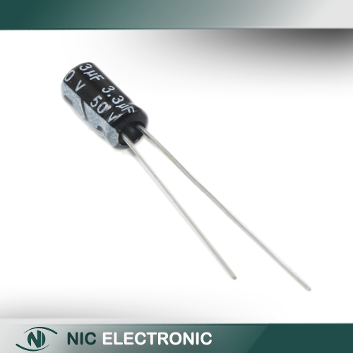خازن الکترولیتی 3.3UF/50V-4X7-105C-BLACK