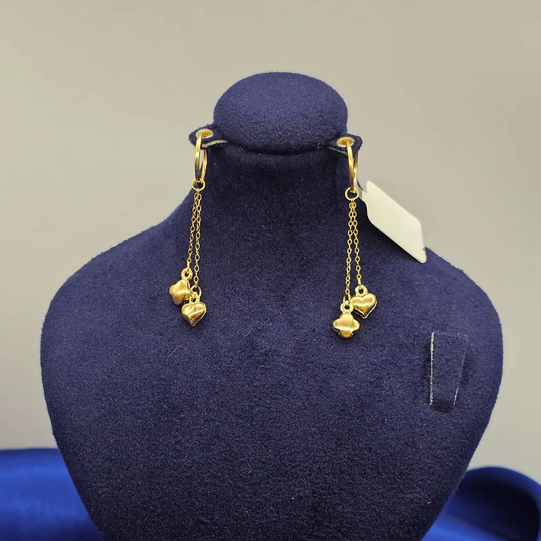 گوشواره آویز دامله E140 - 1.070 گرم