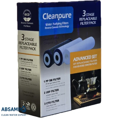 پک فیلتر سه مرحله کلین پیور (clean pure)