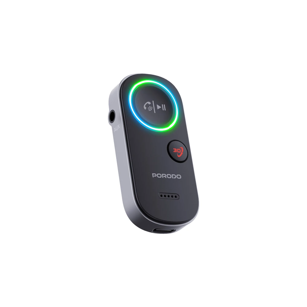گیرنده صوتی بلوتوثی خودرو پرودو Porodo Wired To Wireless BT Audio transmitter PD-BTRCV