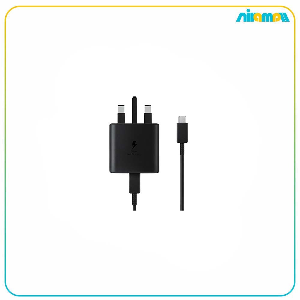 شارژر دیواری سامسونگ 45Wمدل EP-TA845 به همراه کابل تبدیل USB-C