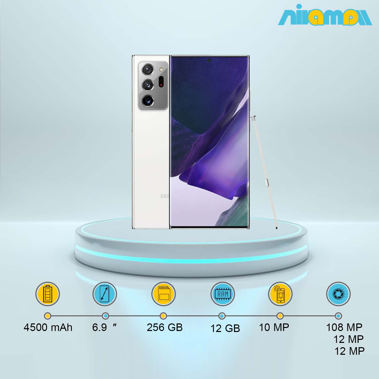 گوشی موبایل سامسونگ مدل Galaxy Note20 Ultra 5G دو سیم کارت ظرفیت 256 گیگابایت و رم12 گیگابایت