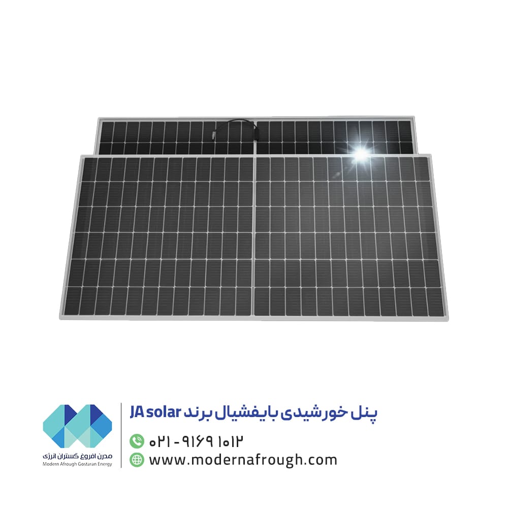پنل خورشیدی 620 وات بایفشیال مدل N-Type-LB برند JA SOLAR