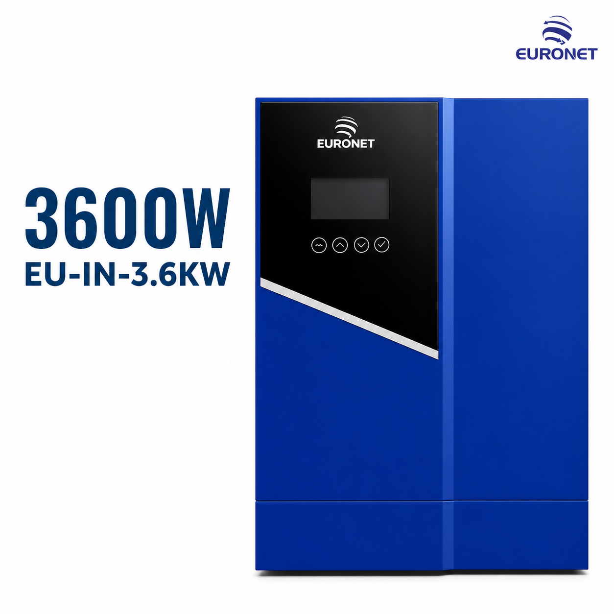 اینورتر هیبریدی خورشیدی یورونت 3600 وات تک فاز مدل EURONET EU-IN-3.6KW