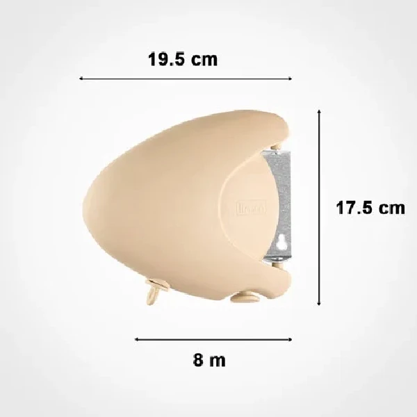 بند رخت دیواری لیمون کد 227900 - کرم