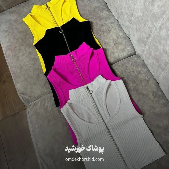 کراپ حلزونی جلو زیپ