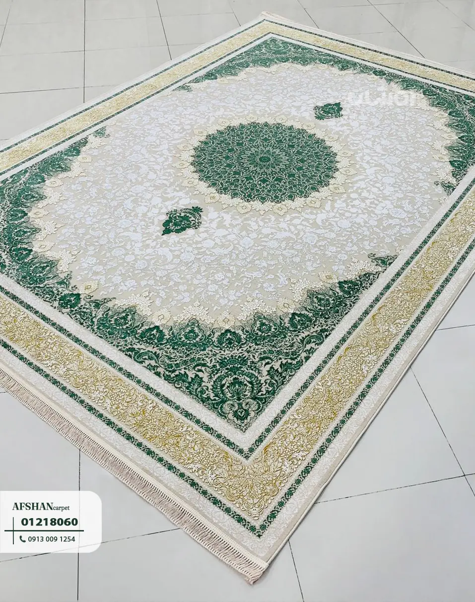 فرش 1200 شانه آکرلیک طرح کلاسیک کد 01218060 هلن
