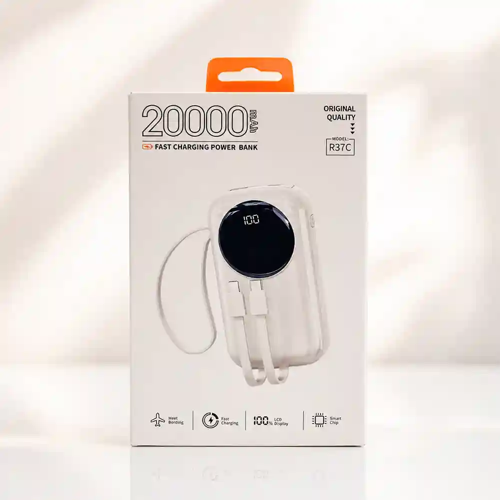 پاوربانک گجبی (Gjby) مدل R37C ظرفیت 20000میلی آمپر