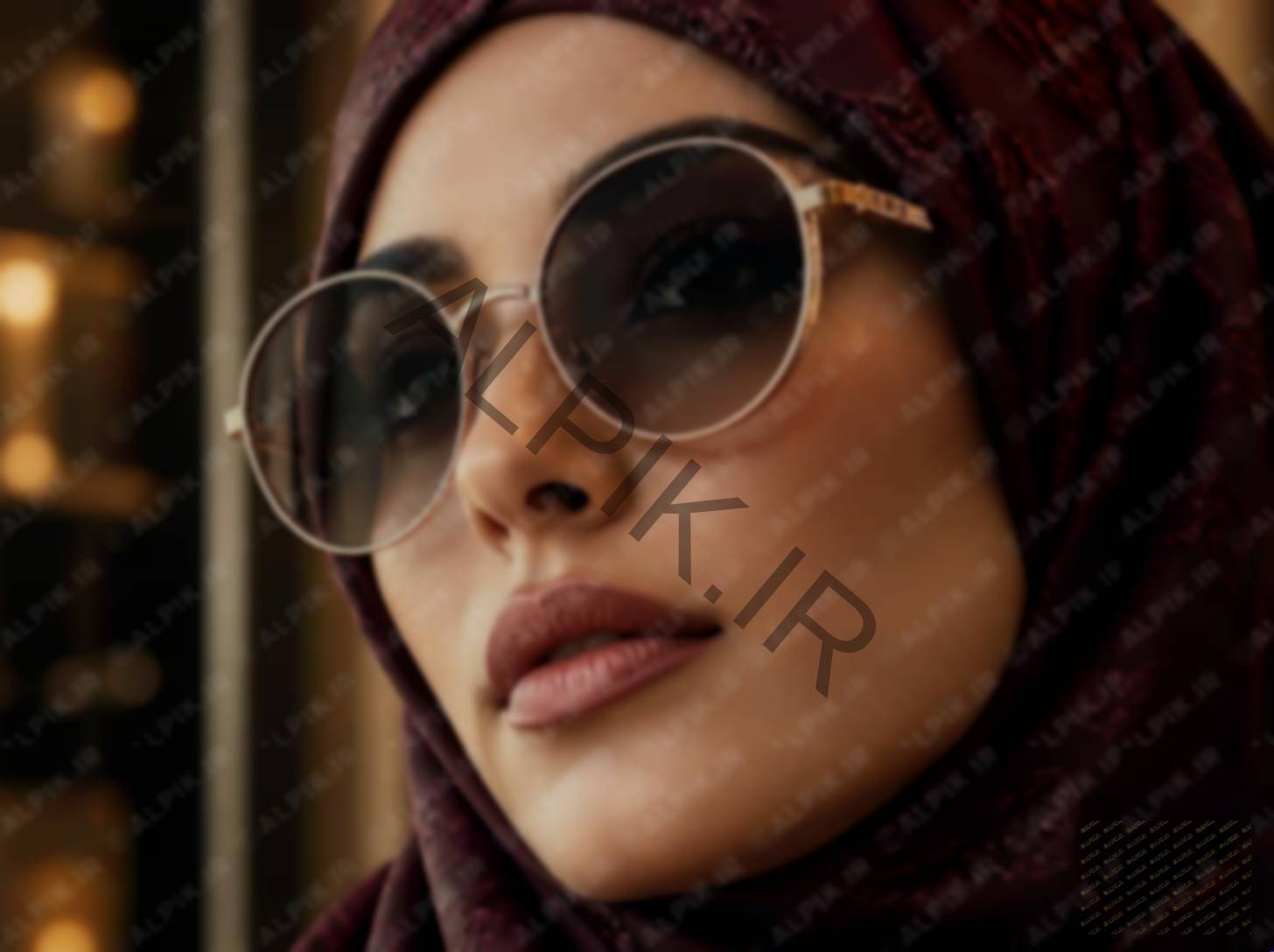 عینک آفتابی لاکچری زنانه با فریم فلزی طلایی