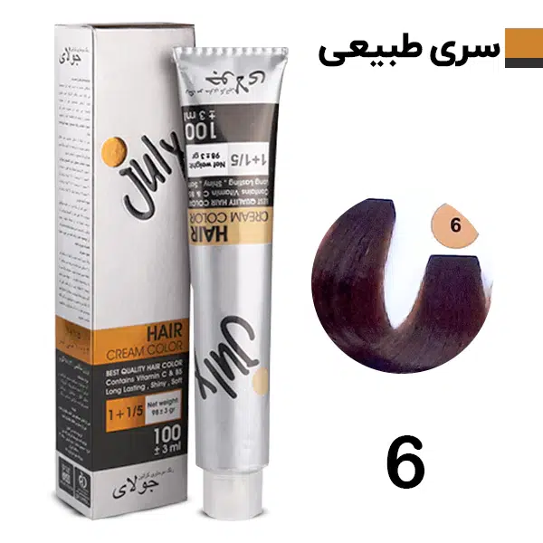 رنگ مو بلوند تیره جولای Julay شماره 6