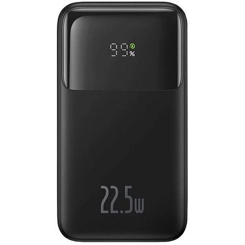 پاوربانک باسئوس Comet PPMD020101 22.5W ظرفیت 20000mAh دارای کابل متصل Type-C و لایتنینگ