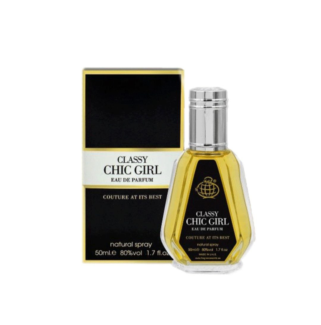 عطر ادکلن کلاسی چیک گرل فراگرنس ورد 50میل Classy Chic Girl