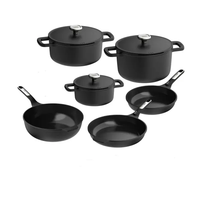 سرویس قابلمه فانتوم برگهف|Berghoff Leo phantom 10pc nonstick ceramic cookware set