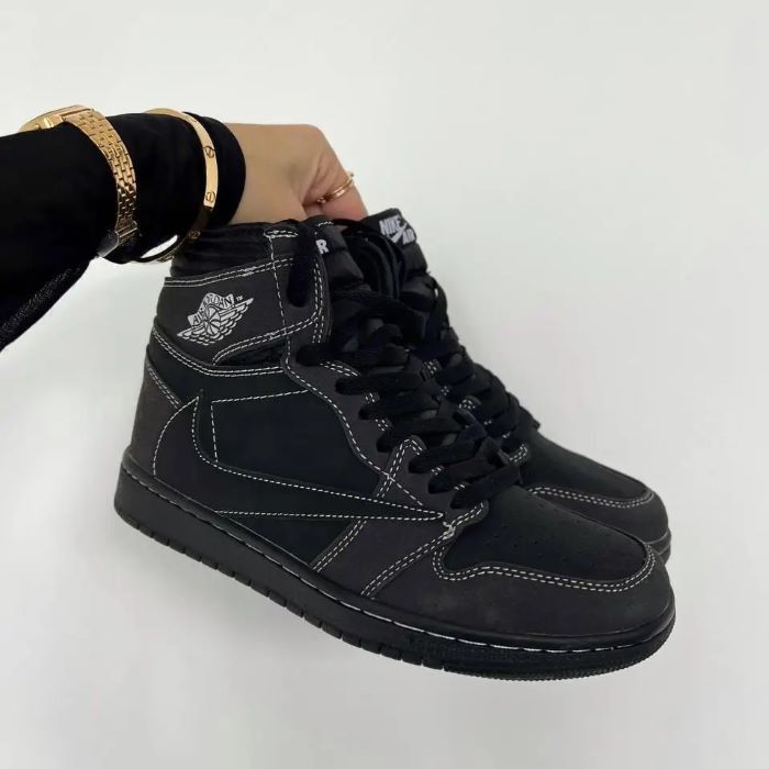 نایک جردن وان بلک فانتوم Nike Air Jordan 1 High Travis Scott Black Phantom
