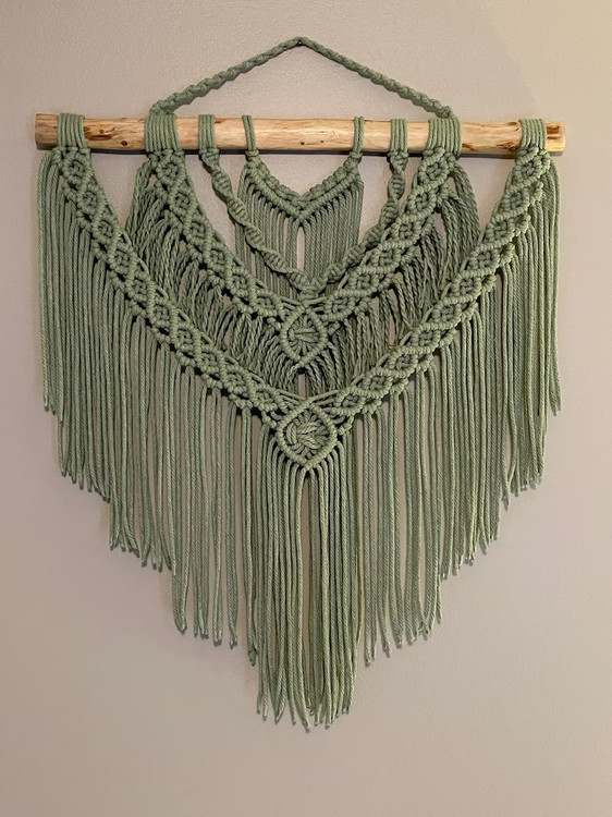 دیوارکوب مکرومه کد 338 برند گره چی و رنگ دلخواه